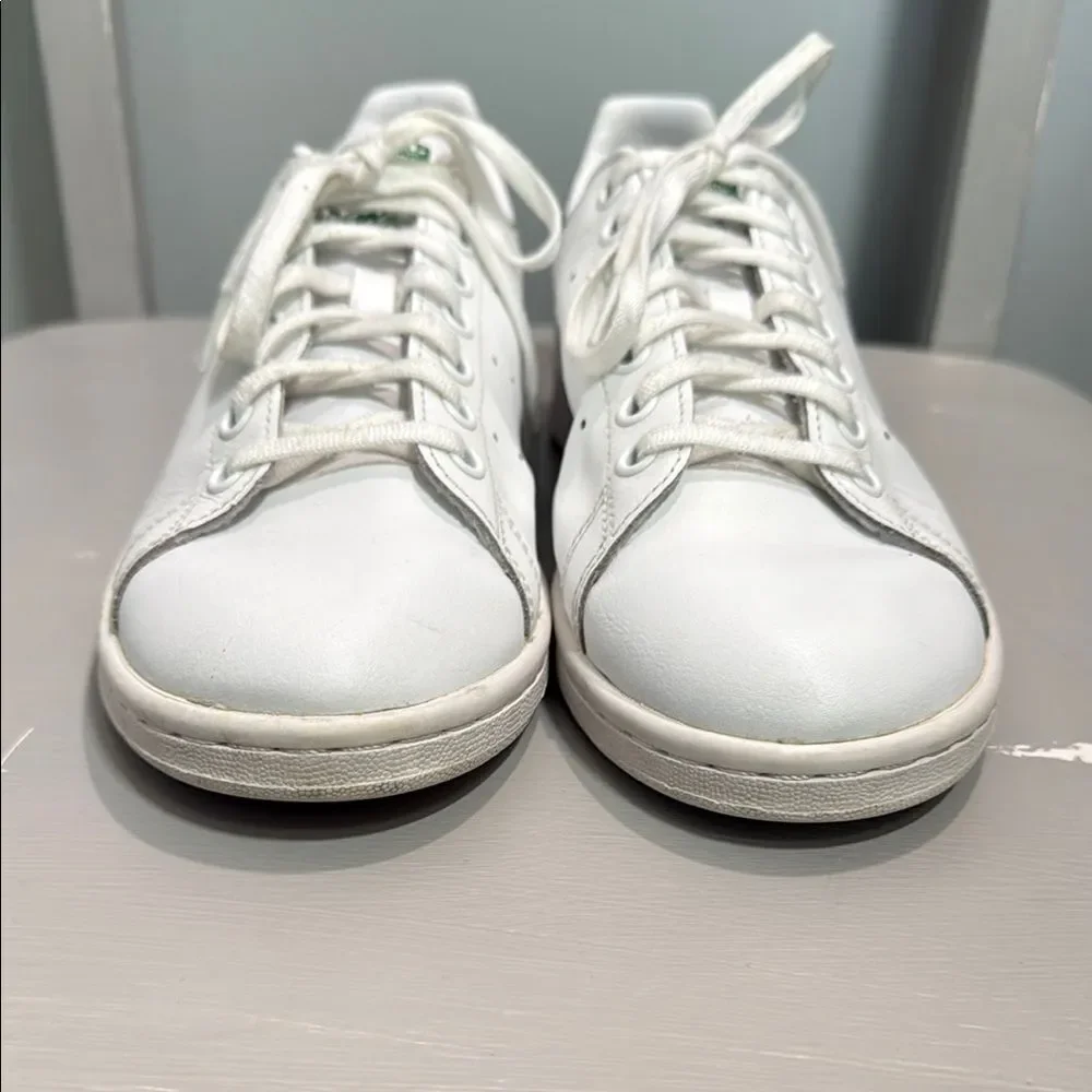 Men’s Adidas Stan Smith Endorsed White and Green Leather Sneakers size 7